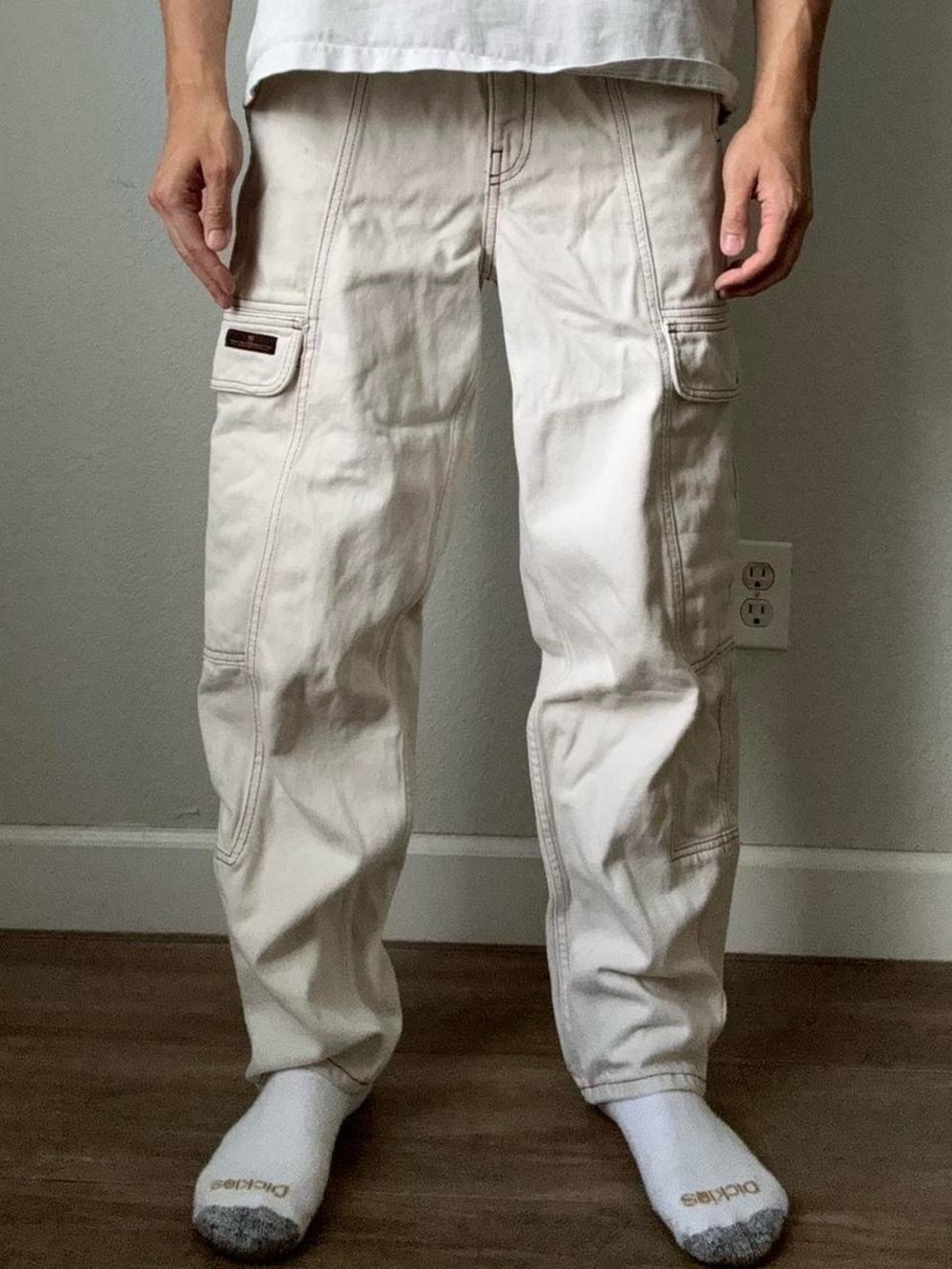 BDG Big Urban Outfitters Carpenter White Jeans